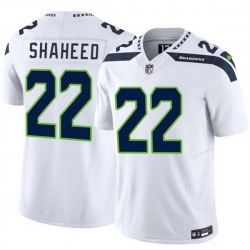 Men Seattle Seahawks 22 Rashid Shaheed White 2025 F U S E  Vapor Untouchable Limited Stitched Football Jersey