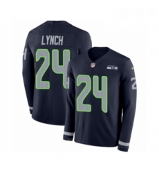 Youth Nike Seattle Seahawks 24 Marshawn Lynch Limited Navy Blue Therma Long Sleeve NFL Jersey Youth Nike Seattle Seahawks 24 Marshawn Lynch Limited Navy Blue Therma Long Sleeve NFL Jersey