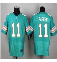 New Miami Dolphins #11 DeVante Parker Aqua Green Alternate Mens Stitched NFL Elite Jersey New Miami Dolphins #11 DeVante Parker Aqua Green Alternate Mens Stitched NFL Elite Jersey