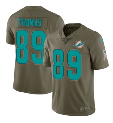 Nike Dolphins #89 Julius Thomas Olive Mens Stitched NFL Limited 2017 Salute to Service Jersey Nike Dolphins #89 Julius Thomas Olive Mens Stitched NFL Limited 2017 Salute to Service Jersey