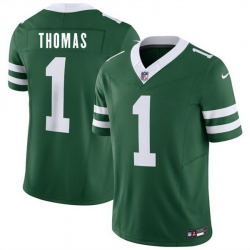 Men New York Jets  1 Azareye h Thomas Green 2026 Draft F U S E  Vapor Untouchable Limited Stitched Jersey