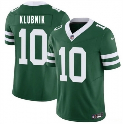 Men New York Jets  10 Cade Klubnik Green 2026 Draft F U S E  Vapor Untouchable Limited Stitched Jersey
