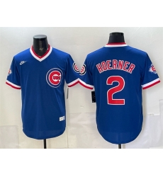 Men Chicago Cubs 2 Nico Hoerner Royal 150th Anniversary Throwback Vapor Limited Stitched Baseball Jersey Men Chicago Cubs 2 Nico Hoerner Royal 150th Anniversary Throwback Vapor Limited Stitched Baseball Jersey