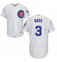 Mens Majestic Chicago Cubs 3 David Ross White Home Flexbase Authentic Collection MLB Jersey Mens Majestic Chicago Cubs 3 David Ross White Home Flexbase Authentic Collection MLB Jersey