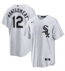 Men Chicago White Sox Colson Montgomery #12 White 2025 Home Limited Stitched Baseball Jersey