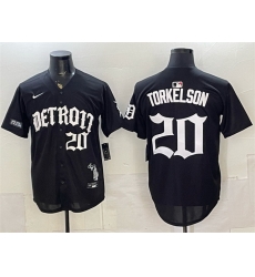 Men Detroit Tigers 20 Spencer Torkelson 2026 Black Motor Gothic Edition Vapor Premier Limited Stitched Baseball Jersey Men Detroit Tigers 20 Spencer Torkelson 2026 Black Motor Gothic Edition Vapor Premier Limited Stitched Baseball Jersey