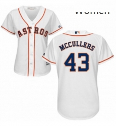 Womens Majestic Houston Astros 43 Lance McCullers Replica White Home Cool Base MLB Jersey Womens Majestic Houston Astros 43 Lance McCullers Replica White Home Cool Base MLB Jersey