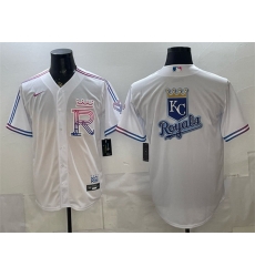 Men Kansas City Royals Team Big Logo White 2026 City Connect Stadium Stitched Baseball Jersey s