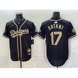 Men Los Angeles Dodgers  17 Shohei Ohtani Black 2026 Armed Forces Day Stitched Baseball Jersey
