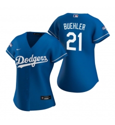 Women Los Angeles Dodgers 21 Walker Buehler Royal 2020 World Series Champions Replica Jersey Women Los Angeles Dodgers 21 Walker Buehler Royal 2020 World Series Champions Replica Jersey