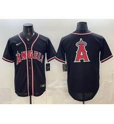 Men Los Angeles Angels Team Big Logo 2026 Fashion Replica Black Out Stitched Baseball Jerseys Men Los Angeles Angels Team Big Logo 2026 Fashion Replica Black Out Stitched Baseball Jerseys