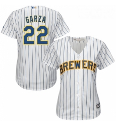 Womens Majestic Milwaukee Brewers 22 Matt Garza Replica White Alternate Cool Base MLB Jersey Womens Majestic Milwaukee Brewers 22 Matt Garza Replica White Alternate Cool Base MLB Jersey