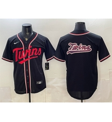 Men Minnesota Twins Team Big Logo 2026 Fashion Replica Black Out Stitched Baseball Jerseys Men Minnesota Twins Team Big Logo 2026 Fashion Replica Black Out Stitched Baseball Jerseys