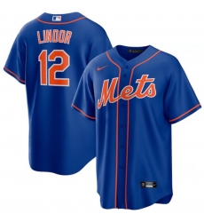 Men New York Mets 12 Francisco Lindor Royal Nike Cool Base Jersey Men New York Mets 12 Francisco Lindor Royal Nike Cool Base Jersey