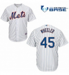 Mens Majestic New York Mets 45 Zack Wheeler Replica White Home Cool Base MLB Jersey Mens Majestic New York Mets 45 Zack Wheeler Replica White Home Cool Base MLB Jersey