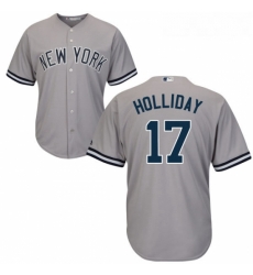 Youth Majestic New York Yankees 17 Matt Holliday Authentic Grey Road MLB Jersey Youth Majestic New York Yankees 17 Matt Holliday Authentic Grey Road MLB Jersey
