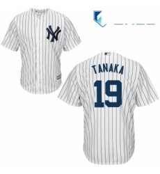 Youth Majestic New York Yankees 19 Masahiro Tanaka Replica White Home MLB Jersey Youth Majestic New York Yankees 19 Masahiro Tanaka Replica White Home MLB Jersey
