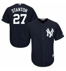 Youth Majestic New York Yankees 27 Giancarlo Stanton Replica Navy Blue Alternate MLB Jersey Youth Majestic New York Yankees 27 Giancarlo Stanton Replica Navy Blue Alternate MLB Jersey
