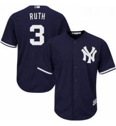 Youth Majestic New York Yankees 3 Babe Ruth Replica Navy Blue Alternate MLB Jersey Youth Majestic New York Yankees 3 Babe Ruth Replica Navy Blue Alternate MLB Jersey