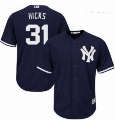 Youth Majestic New York Yankees 31 Aaron Hicks Authentic Navy Blue Alternate MLB Jersey Youth Majestic New York Yankees 31 Aaron Hicks Authentic Navy Blue Alternate MLB Jersey