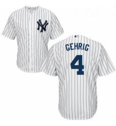 Youth Majestic New York Yankees 4 Lou Gehrig Authentic White Home MLB Jersey Youth Majestic New York Yankees 4 Lou Gehrig Authentic White Home MLB Jersey