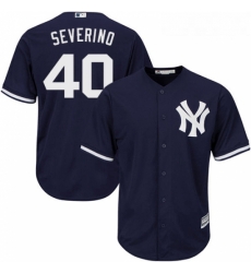 Youth Majestic New York Yankees 40 Luis Severino Authentic Navy Blue Alternate MLB Jersey Youth Majestic New York Yankees 40 Luis Severino Authentic Navy Blue Alternate MLB Jersey