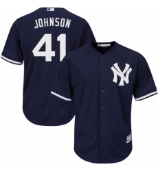 Youth Majestic New York Yankees 41 Randy Johnson Replica Navy Blue Alternate MLB Jersey Youth Majestic New York Yankees 41 Randy Johnson Replica Navy Blue Alternate MLB Jersey