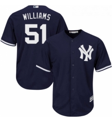 Youth Majestic New York Yankees 51 Bernie Williams Replica Navy Blue Alternate MLB Jersey Youth Majestic New York Yankees 51 Bernie Williams Replica Navy Blue Alternate MLB Jersey