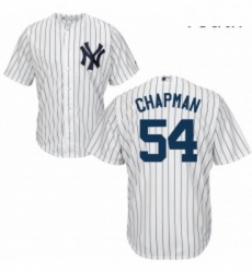 Youth Majestic New York Yankees 54 Aroldis Chapman Authentic White Home MLB Jersey Youth Majestic New York Yankees 54 Aroldis Chapman Authentic White Home MLB Jersey