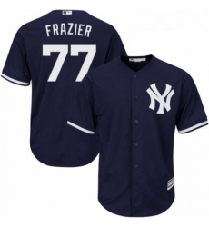 Youth Majestic New York Yankees 77 Clint Frazier Authentic Navy Blue Alternate MLB Jersey Youth Majestic New York Yankees 77 Clint Frazier Authentic Navy Blue Alternate MLB Jersey