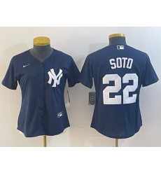 Youth New York Yankees 22 Juan Soto Navy Stitched Baseball Jersey Youth New York Yankees 22 Juan Soto Navy Stitched Baseball Jersey
