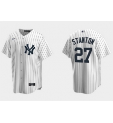 Youth New York Yankees 27 Giancarlo Stanton White Cool Base Stitched Baseball Jersey Youth New York Yankees 27 Giancarlo Stanton White Cool Base Stitched Baseball Jersey