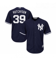 Youth New York Yankees 39 Drew Hutchison Authentic Navy Blue Alternate Baseball Jersey Youth New York Yankees 39 Drew Hutchison Authentic Navy Blue Alternate Baseball Jersey