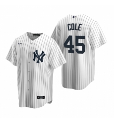 Youth Nike New York Yankees 45 Gerrit Cole White Home Stitched Baseball Jersey Youth Nike New York Yankees 45 Gerrit Cole White Home Stitched Baseball Jersey