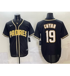 Men San Diego Padres 19 Tony Gwynn 2026 Fashion Replica Black Out Stitched Baseball Jersey Men San Diego Padres 19 Tony Gwynn 2026 Fashion Replica Black Out Stitched Baseball Jersey