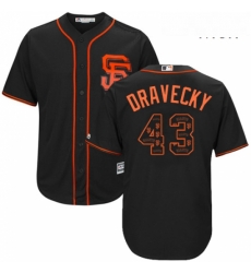 Mens Majestic San Francisco Giants 43 Dave Dravecky Authentic Black Team Logo Fashion Cool Base MLB Jersey Mens Majestic San Francisco Giants 43 Dave Dravecky Authentic Black Team Logo Fashion Cool Base MLB Jersey