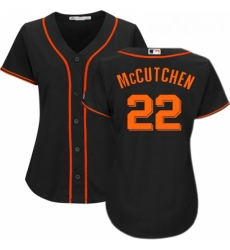 Womens Majestic San Francisco Giants 22 Andrew McCutchen Authentic Black Alternate Cool Base MLB Jersey Womens Majestic San Francisco Giants 22 Andrew McCutchen Authentic Black Alternate Cool Base MLB Jersey