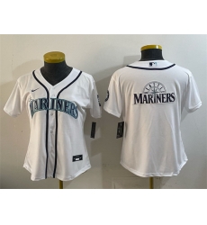 Youth Seattle Mariners Team Big Logo White Cool Base Stitched Baseball Jersey Youth Seattle Mariners Team Big Logo White Cool Base Stitched Baseball Jersey