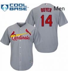 Mens Majestic St Louis Cardinals 14 Ken Boyer Replica Grey Road Cool Base MLB Jersey Mens Majestic St Louis Cardinals 14 Ken Boyer Replica Grey Road Cool Base MLB Jersey