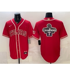 Men Texas Rangers Team Big Logo Red 2026 City Connect Stadium Stitched Baseball Jerseys 1 Men Texas Rangers Team Big Logo Red 2026 City Connect Stadium Stitched Baseball Jerseys 1