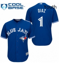 Youth Majestic Toronto Blue Jays 1 Aledmys Diaz Replica Blue Alternate MLB Jersey Youth Majestic Toronto Blue Jays 1 Aledmys Diaz Replica Blue Alternate MLB Jersey