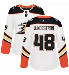 Womens Adidas Anaheim Ducks 48 Isac Lundestrom Authentic White Away NHL Jersey Womens Adidas Anaheim Ducks 48 Isac Lundestrom Authentic White Away NHL Jersey