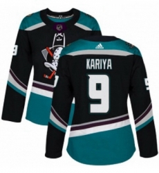 Womens Adidas Anaheim Ducks 9 Paul Kariya Authentic Black Teal Third NHL Jersey Womens Adidas Anaheim Ducks 9 Paul Kariya Authentic Black Teal Third NHL Jersey