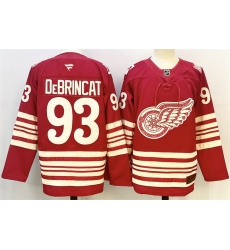 Men Detroit Red Wings 93 Alex DeBrincat Red 2025 26 Centennial Premium Stitched Hockey Jersey Men Detroit Red Wings 93 Alex DeBrincat Red 2025 26 Centennial Premium Stitched Hockey Jersey
