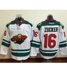 Minnesota Wild  #16 Jason Zucker White Stitched NHL Jersey
