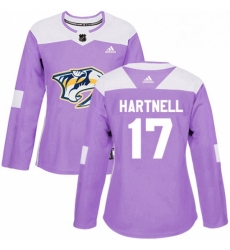 Womens Adidas Nashville Predators 17 Scott Hartnell Authentic Purple Fights Cancer Practice NHL Jersey Womens Adidas Nashville Predators 17 Scott Hartnell Authentic Purple Fights Cancer Practice NHL Jersey