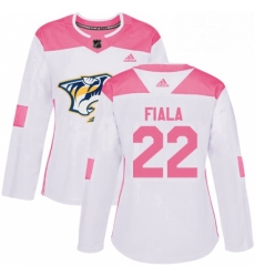 Womens Adidas Nashville Predators 22 Kevin Fiala Authentic WhitePink Fashion NHL Jersey Womens Adidas Nashville Predators 22 Kevin Fiala Authentic WhitePink Fashion NHL Jersey
