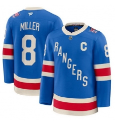Men New York Rangers 8 JT Miller Blue Centennial With C Patch Stitched Hockey Jersey Men New York Rangers 8 JT Miller Blue Centennial With C Patch Stitched Hockey Jersey
