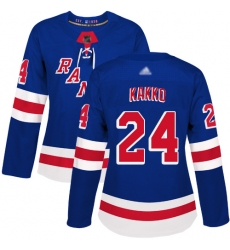 Women Rangers 24 Kaapo Kakko Royal Blue Home Authentic Stitched Hockey Jersey Women Rangers 24 Kaapo Kakko Royal Blue Home Authentic Stitched Hockey Jersey
