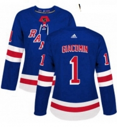 Womens Adidas New York Rangers 1 Eddie Giacomin Authentic Royal Blue Home NHL Jersey Womens Adidas New York Rangers 1 Eddie Giacomin Authentic Royal Blue Home NHL Jersey